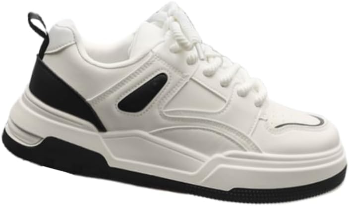 

Мужские повседневные кроссовки однотонные на шнуровке - удобная обувь для улицы и на каждый день Hoalox, черный