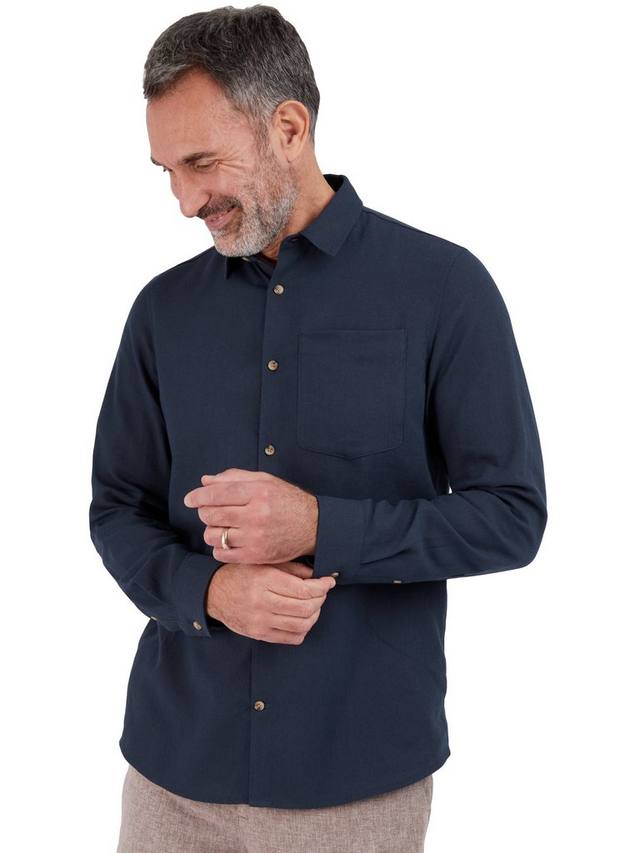 

Рубашка Ravello с длинными рукавами из льняной смеси Rohan, Deep Navy