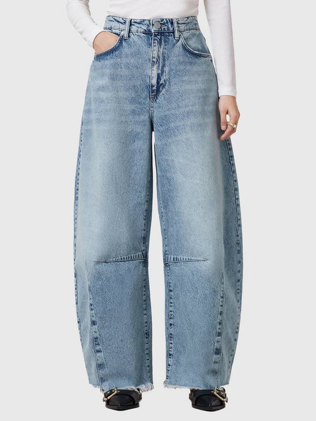 

Джинсы из органической хлопчатобумажной смеси jett barrel leg AllSaints, цвет Blue Indigo