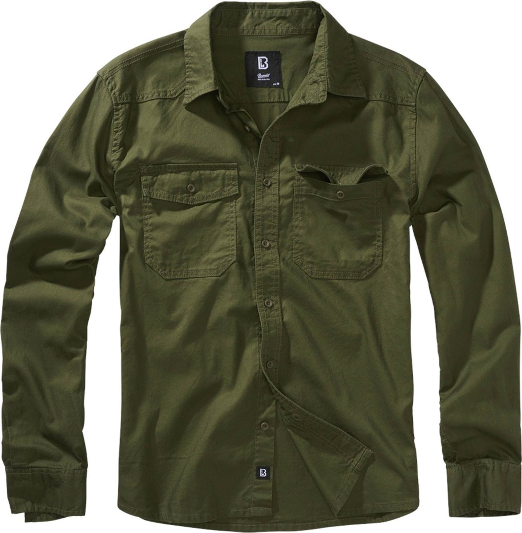 

Рубашка Brandit Flanell Shirt, оливковый