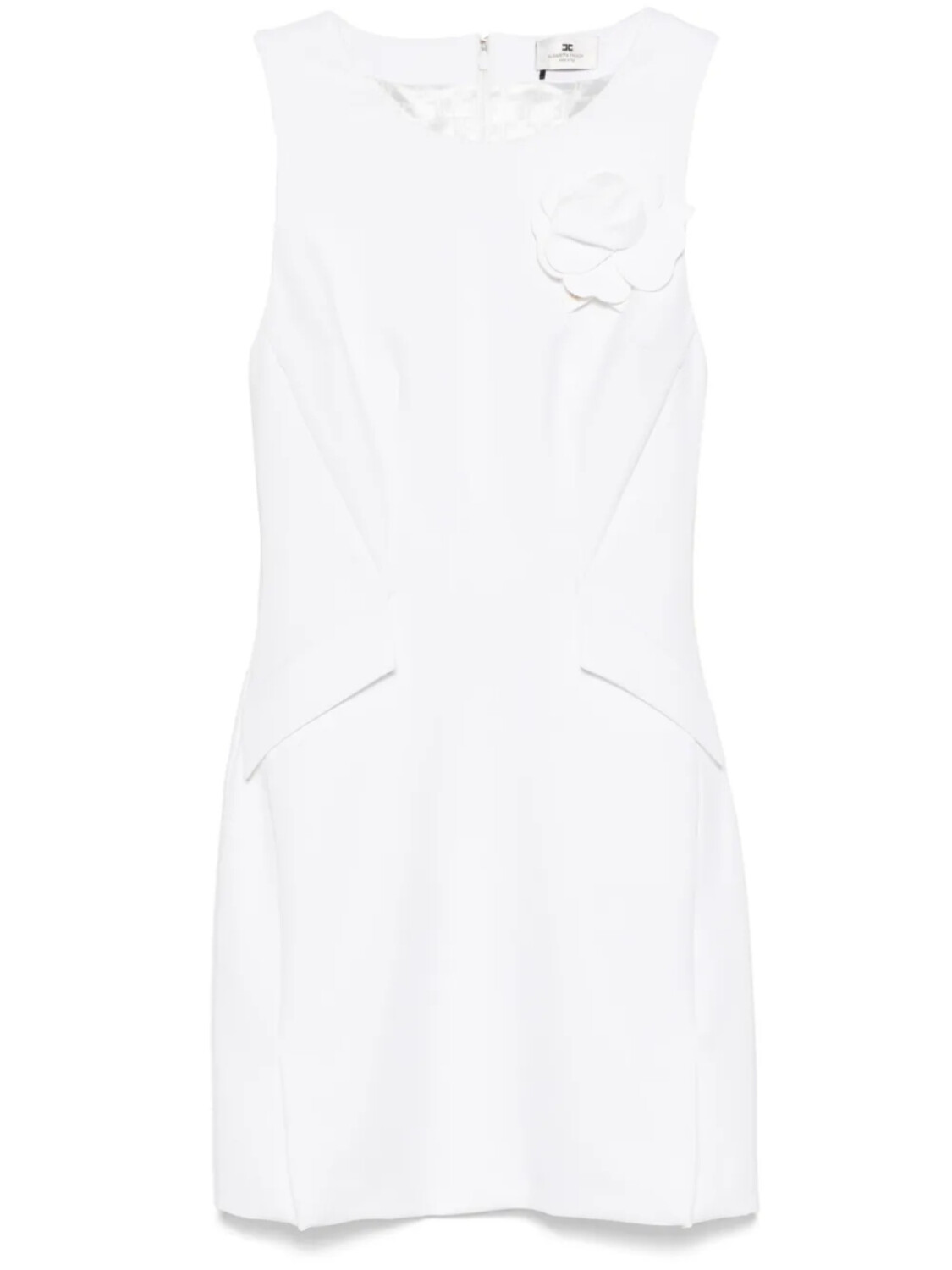 

Платье мини из крепа Elisabetta Franchi, белый
