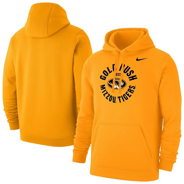 Мужская толстовка с капюшоном Missouri Tigers 2025 Gold Rush Club Nike