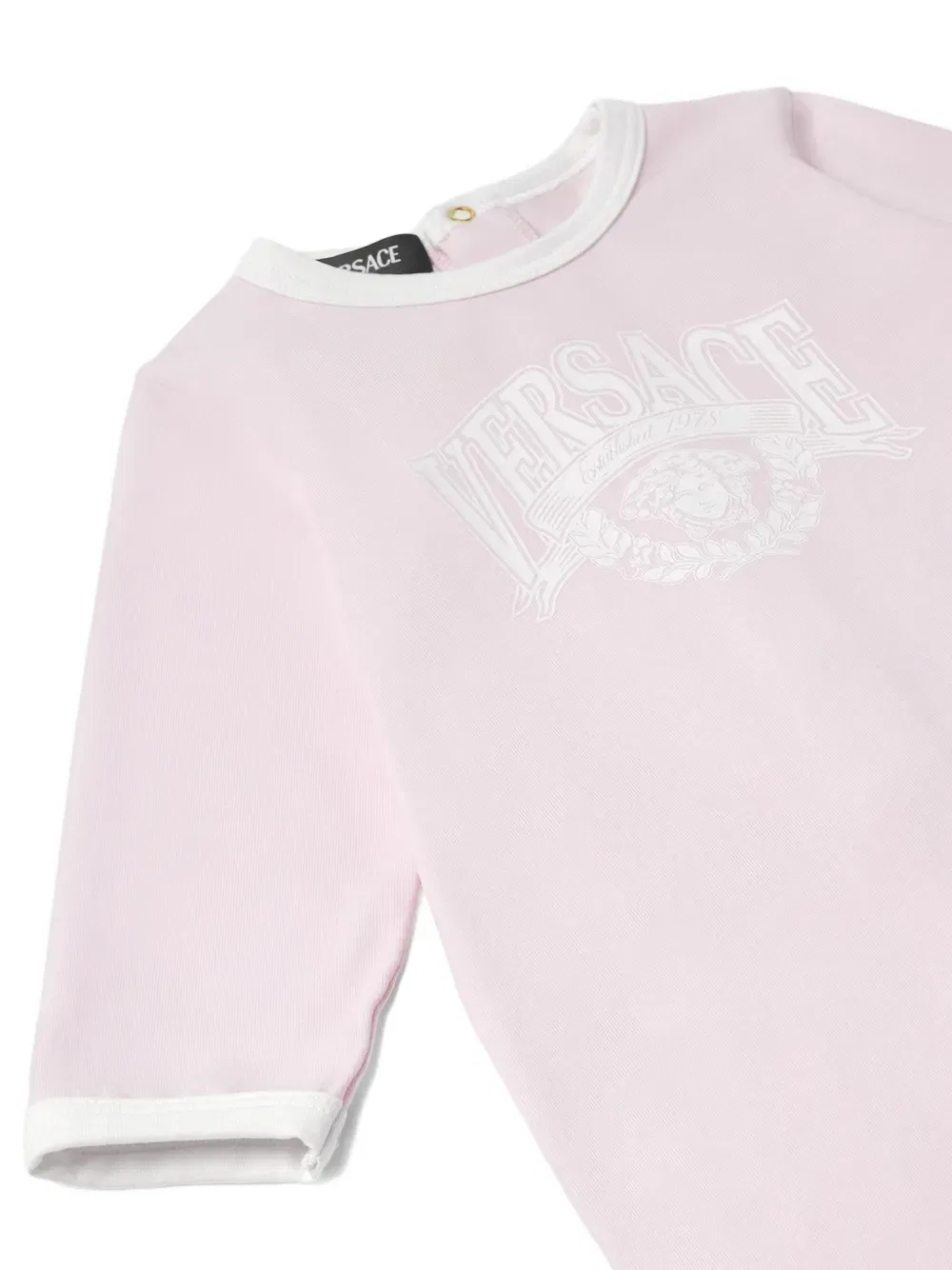 Пижама с графическим рисунком Versace Kids, розовый — фото 3
