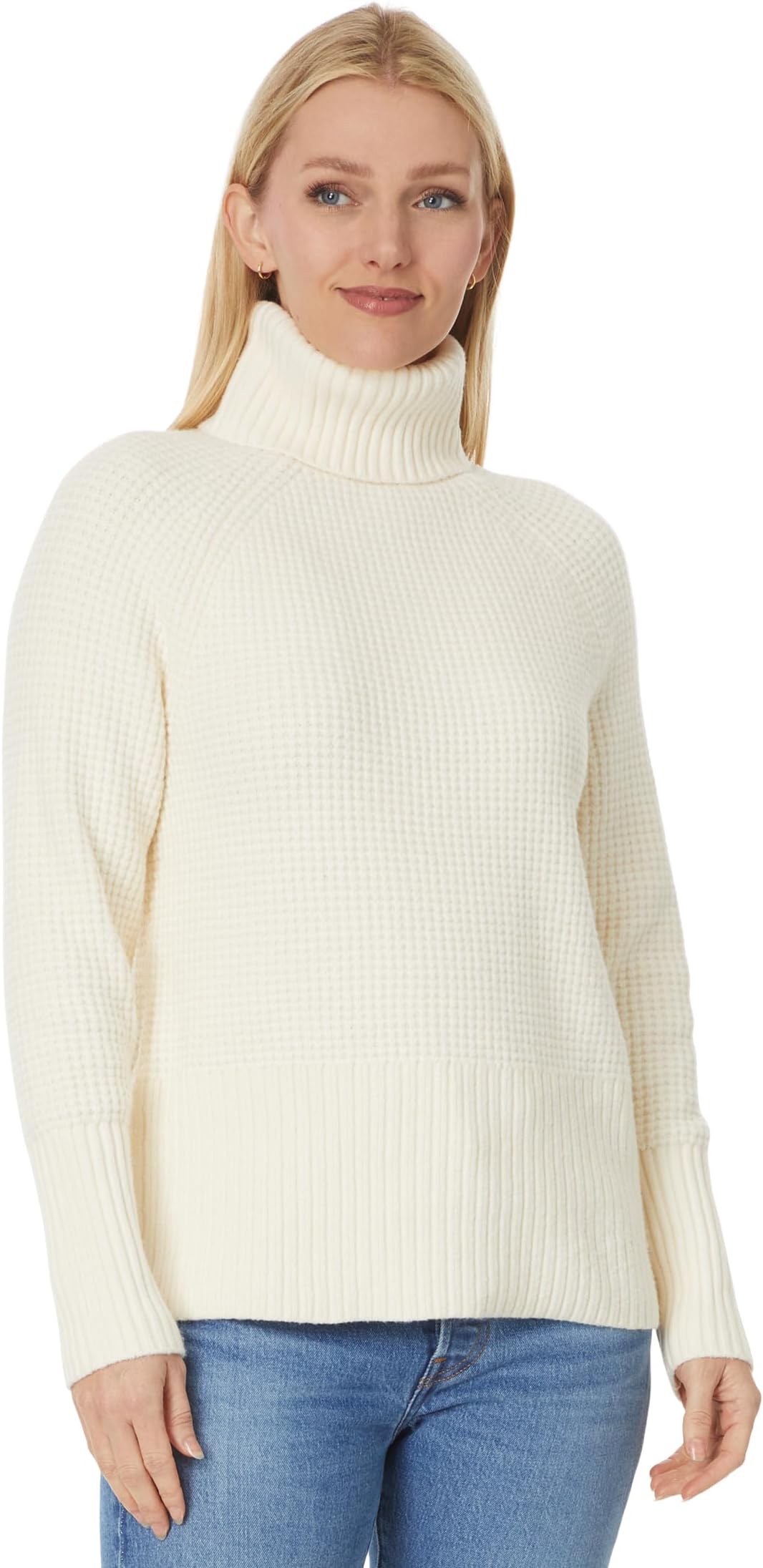 

Свитер L.L.Bean SuperSoft Waffle Turtleneck Sweater, кремовый