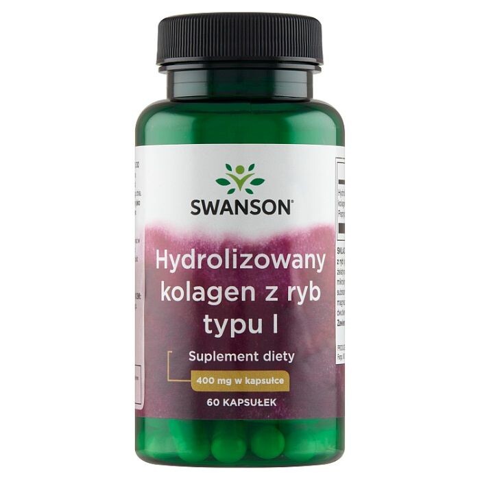 

Коллаген Swanson Hydrolizowany Kolagen z Ryb Typu I, 60 шт