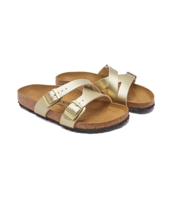 Тапочки Yao Balance BF из кожи Narrow fit Birkenstock, желтый — фото 3
