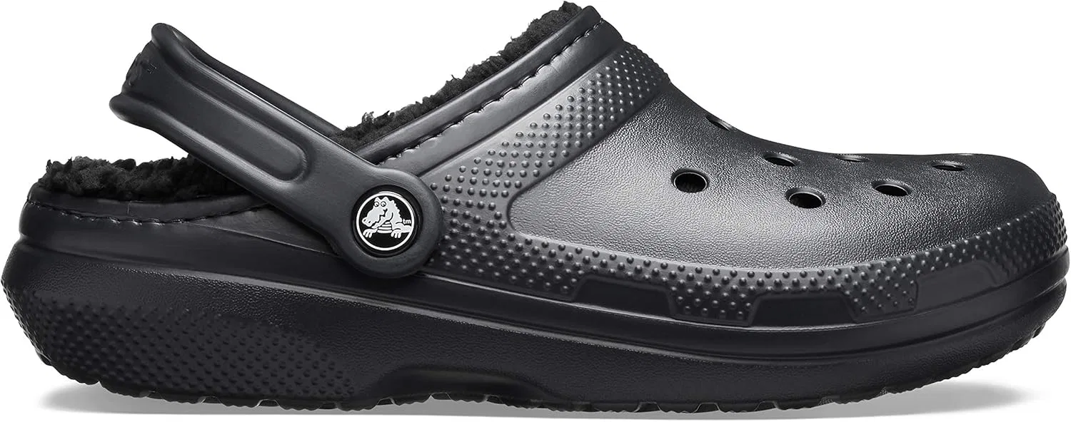 Классические сабо Crocs унисекс на подкладке, Black Sheer Joy — фото 2