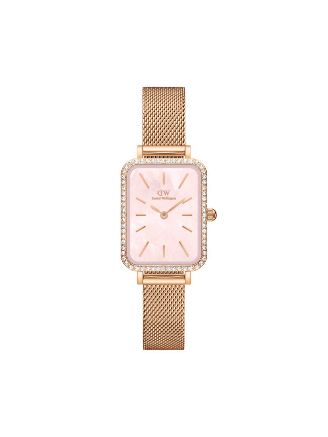 

Часы Quadro Mesh DW00100669 Daniel Wellington, розовый