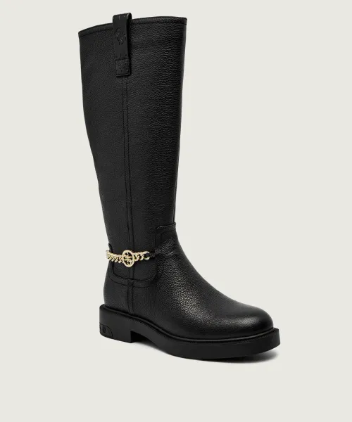 Fyonal2 Кожаные сапоги для верховой езды Guess, черный