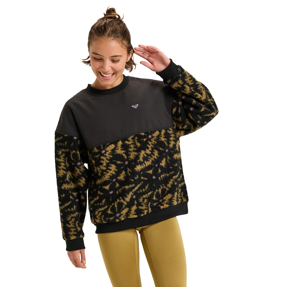 

Женская толстовка Waves Of Warmth Layered Roxy, черный