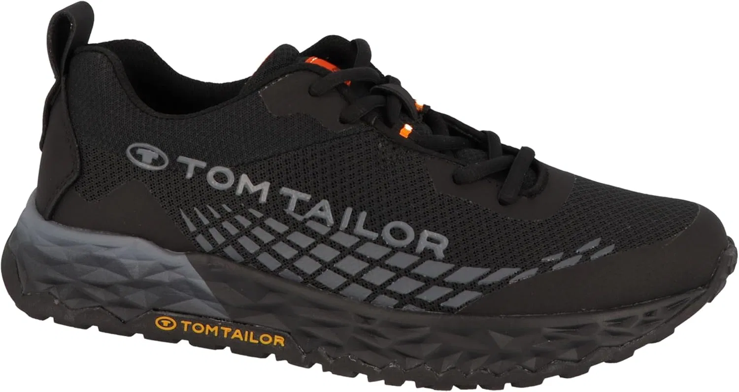 Мужские кроссовки TOM TAILOR 5382901, Black / Grey / Orange — фото 2