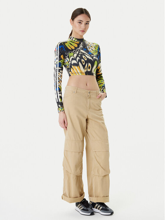 Блузка slim fit Farm Rio JL8650 Adidas, мультиколор — фото 2