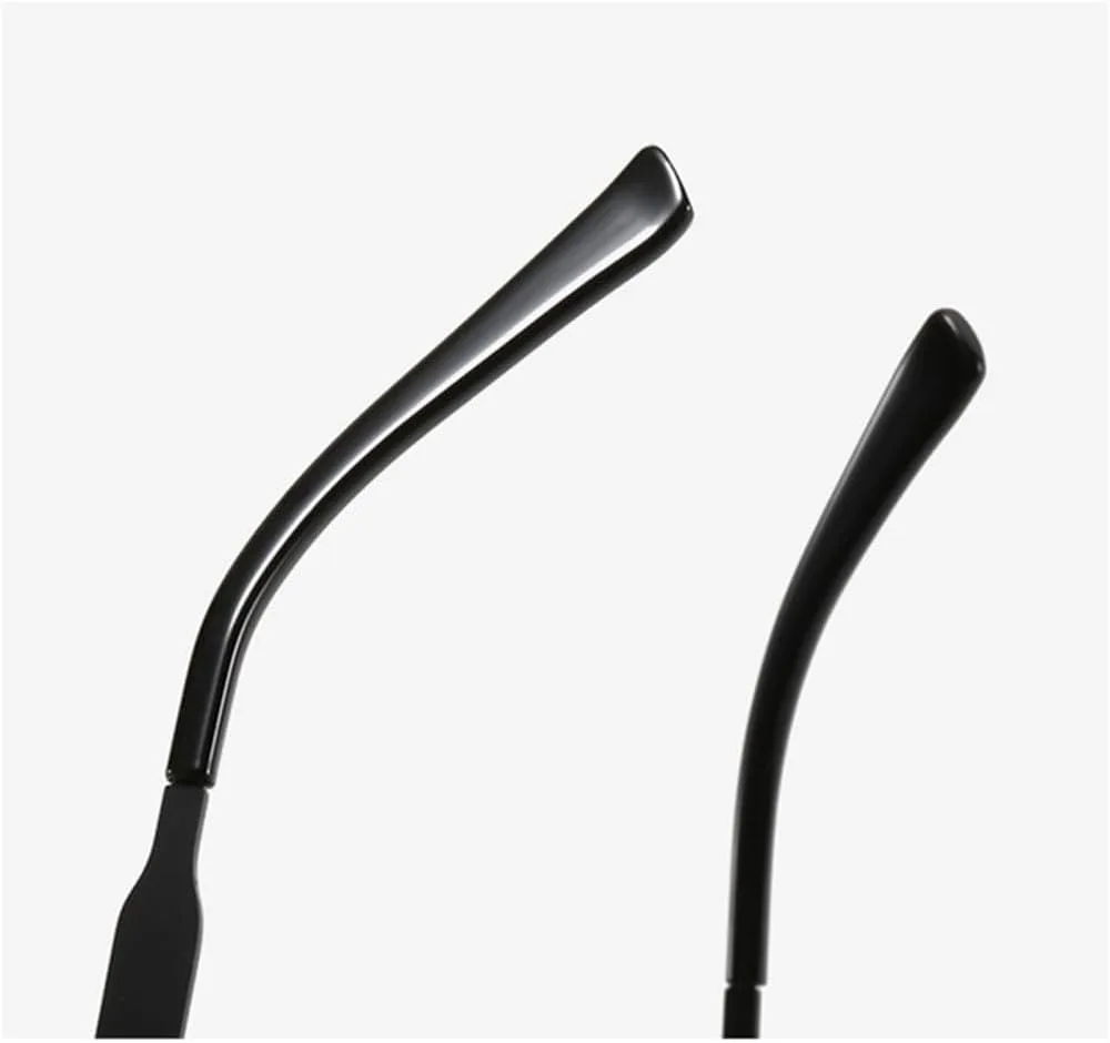 

2027 Металлические круглые солнцезащитные очки в стиле стимпанк без оправы для женщин, винтажные эластичные солнцезащитные очки для мужчин MTZJH, Black Gray