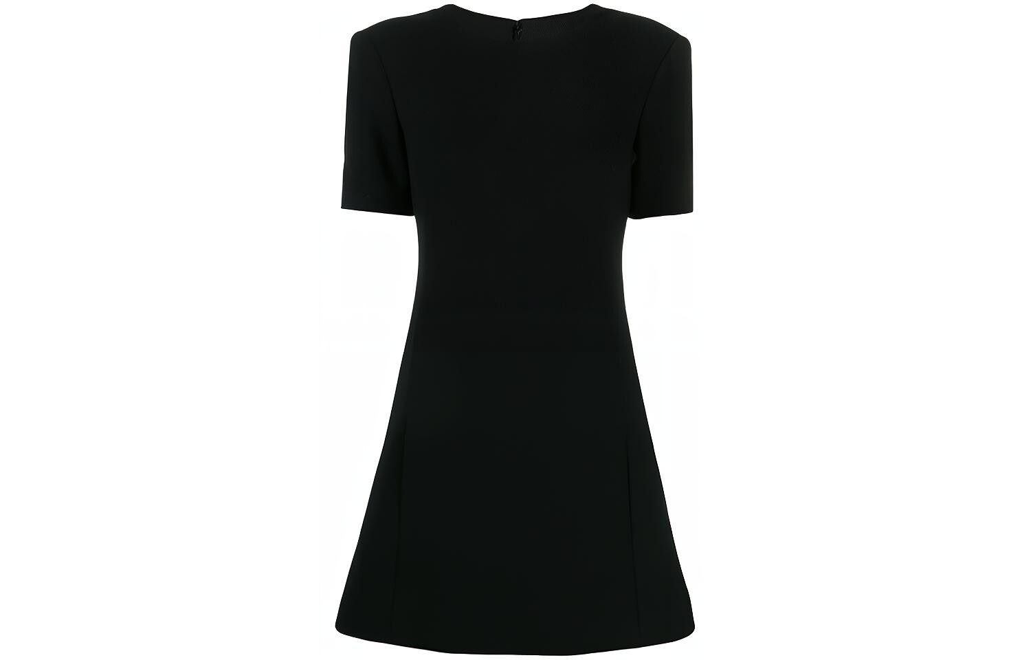 

Платье Saint Laurent с короткими рукавами, черный