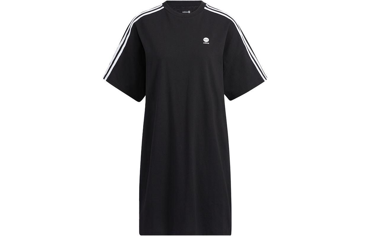

Футболка с коротким рукавом женская черная Adidas Neo