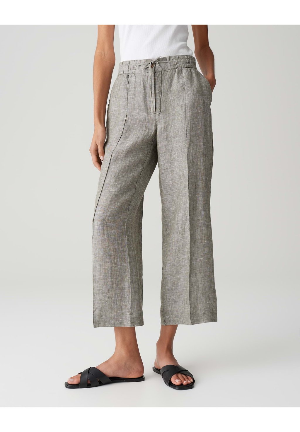 

Брюки MID RISE CROPPED RELAXED FIT OPUS, оливковый