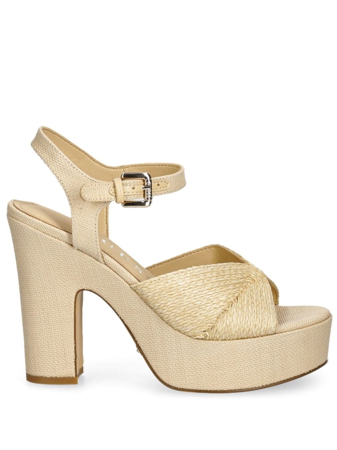 Сандалии Starla 120 мм GUESS USA, нейтральный цвет