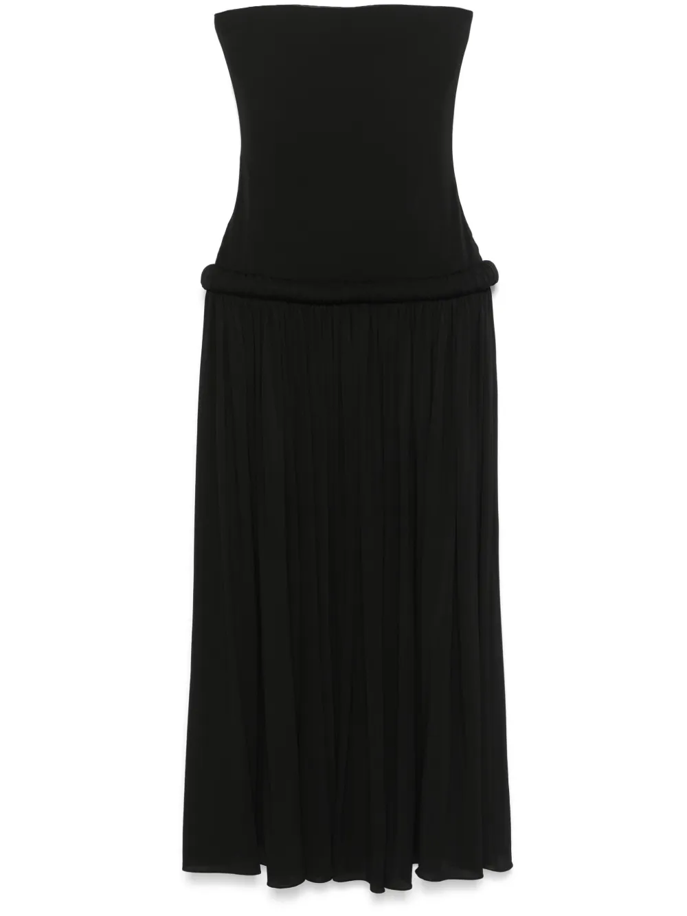 

Платье из джерси без бретелей Alaïa, черный