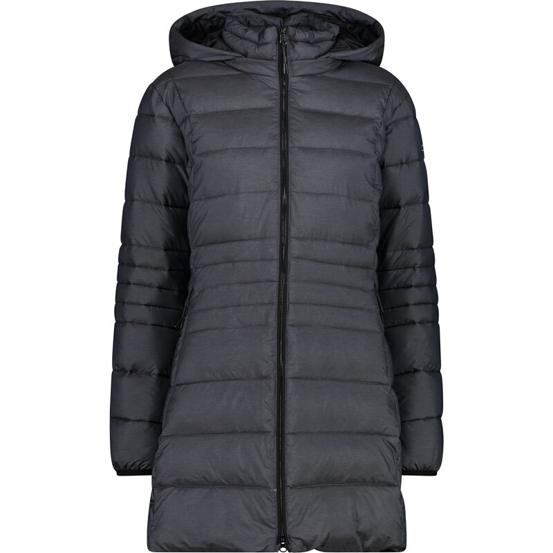 

Куртка женская парка с капюшоном на кнопках Cmp, цвет graffite mel.