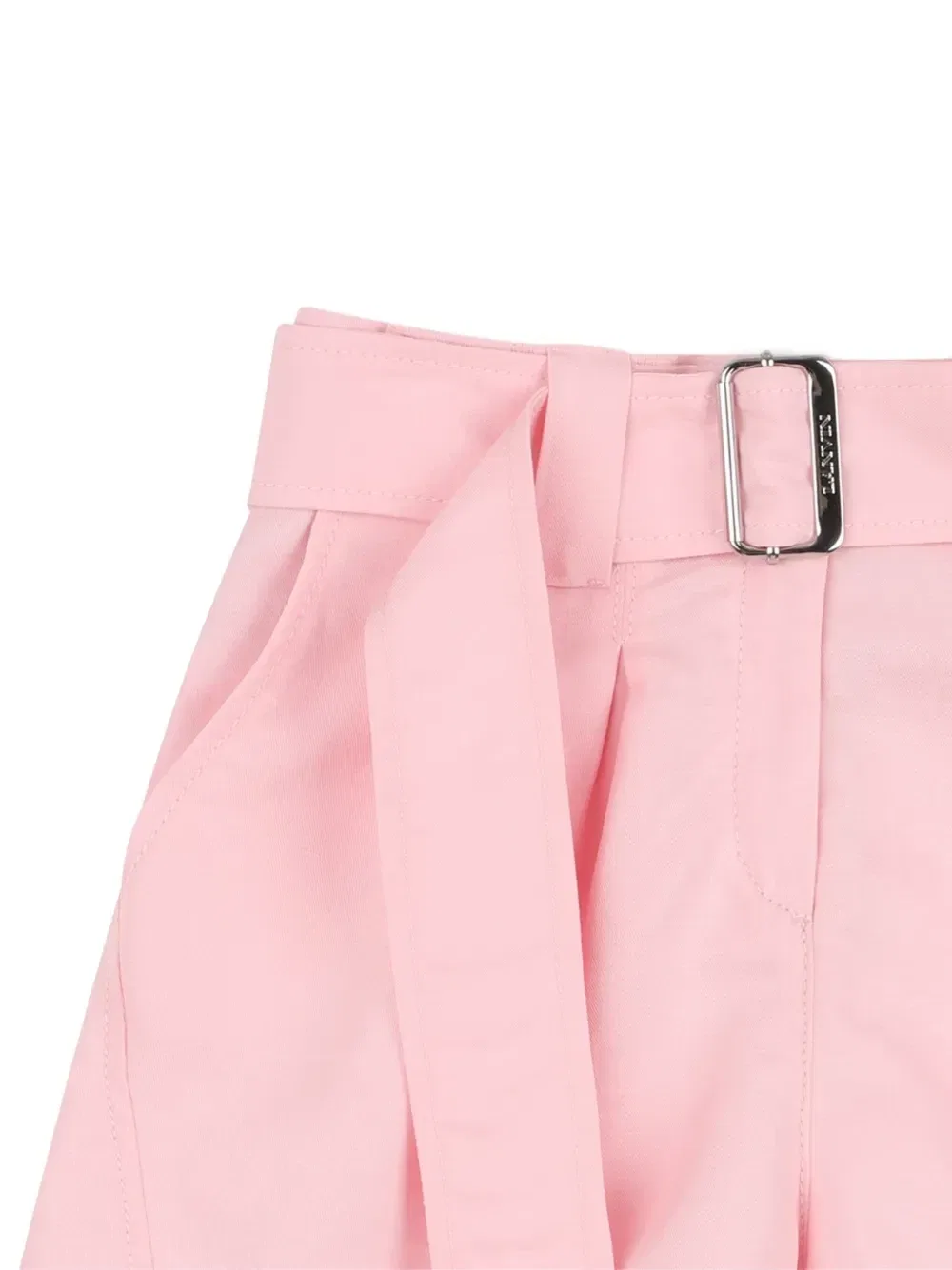 Шорты с поясом и логотипом Lanvin Enfant, розовый — фото 3