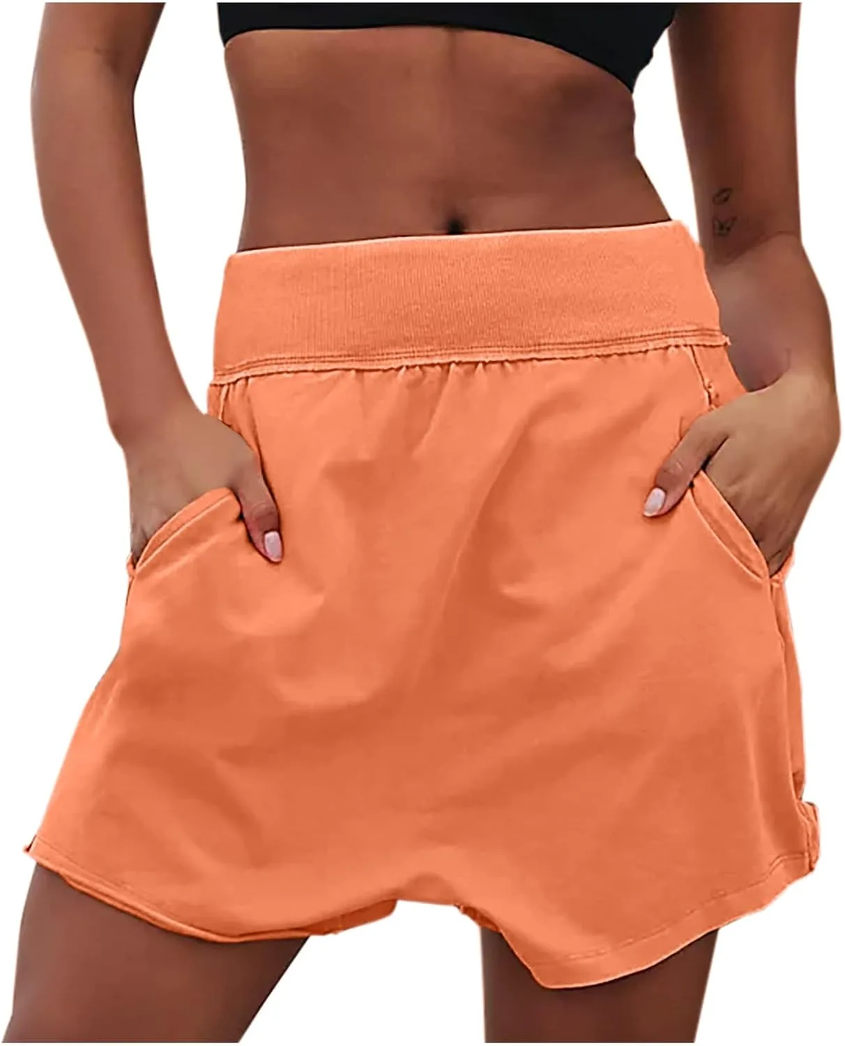 

Женские шорты для тренировок Quick Dry с карманом, High Waist