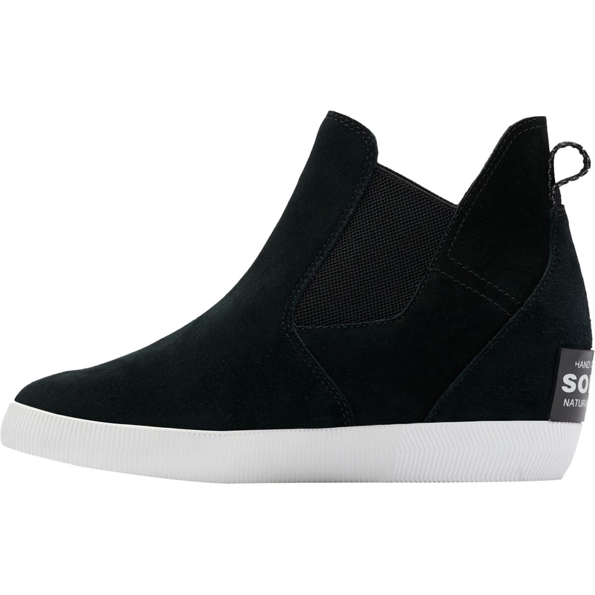 Ботинки женские Sorel Out N About Slip-On Wedge II замшевые на танкетке, черный — фото 3