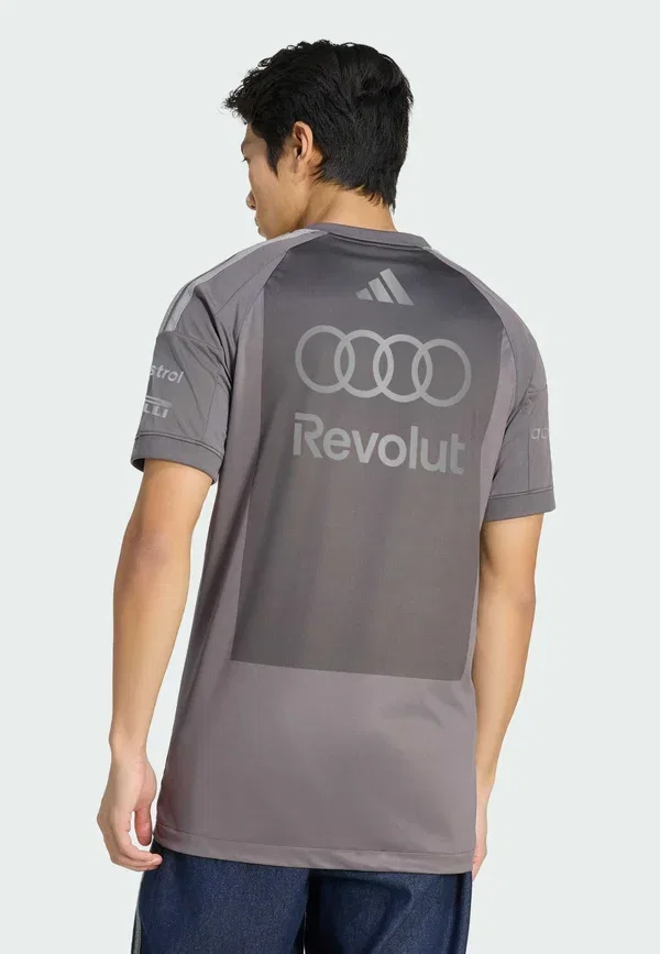 Футболка спортивная Adidas Performance Audi revolut f1 team driver replica, серый страта айрон металлик