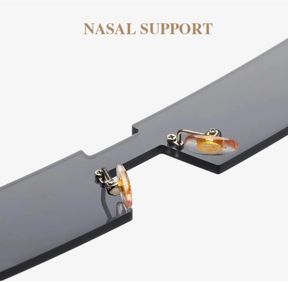 

Женские солнцезащитные очки в стиле ретро-винтаж, цельные, без оправы, мужские, прозрачные, розовые, с защитой от УФ-излучения UV400 LANGSER, Leopard Brown