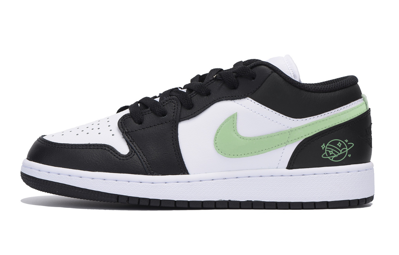 

Детские баскетбольные кроссовки Air 1 с низким верхом и противоскользящим верхом для подростков Jordan, черный