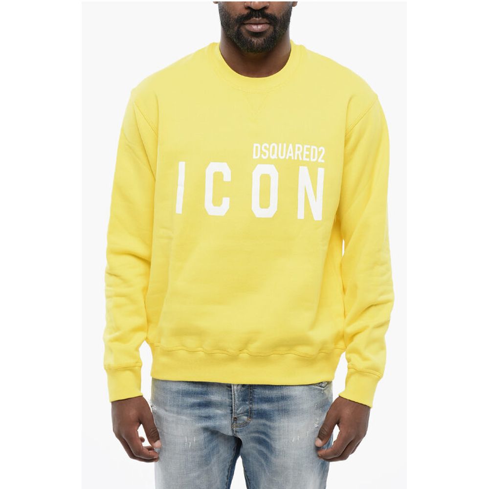 

Толстовка с круглым вырезом и принтом ICON Dsquared2, Yellow