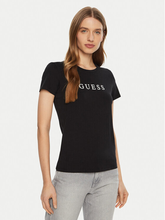 

Футболка узкого кроя Guess, черный