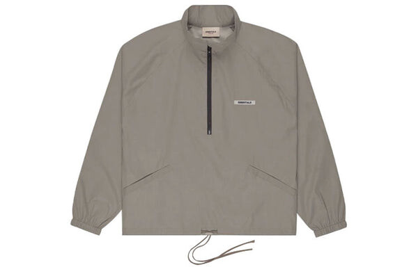 Куртка fw20 half zip track jacket 'cement' Fear Of God Essentials, серый — фото 2