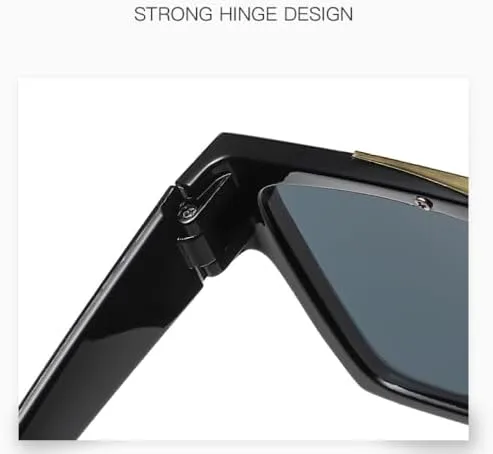 

Крупные квадратные солнцезащитные очки для женщин и мужчин, винтажные, с большой металлической оправой, модные солнцезащитные очки для женщин MTZJH, Clear Brown