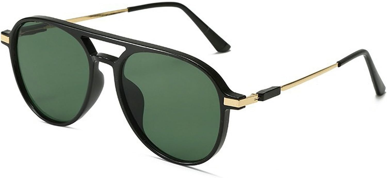 

Женские солнцезащитные очки-пилот большого размера в стиле ретро, ​​модные круглые солнцезащитные очки с большими коричневыми линзами, винтажные очки с двойным дужком mincl, C3