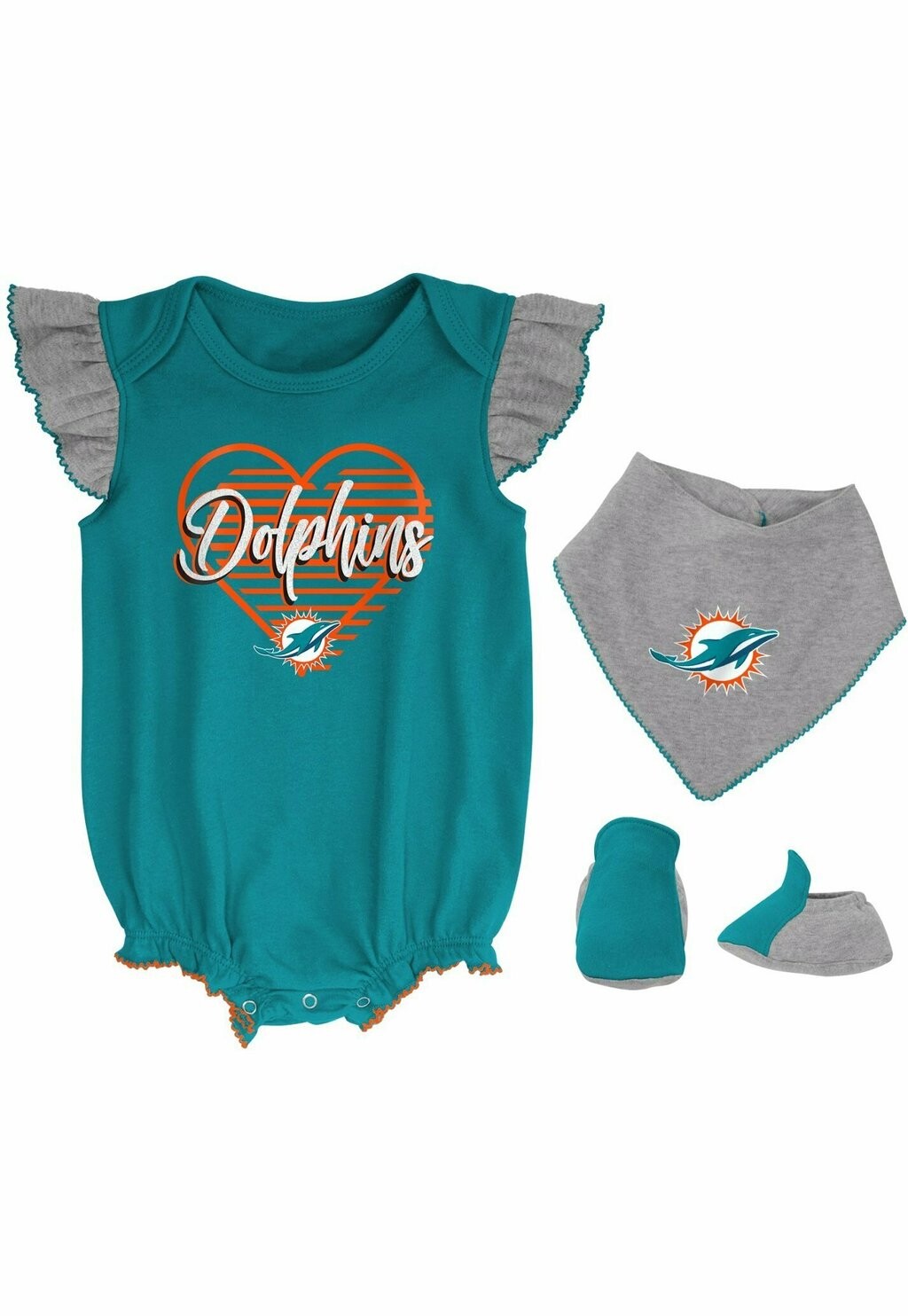 

Подарок на рождение NFL 3ER SET MIAMI DOLPHINS Outerstuff, цвет multicoloured