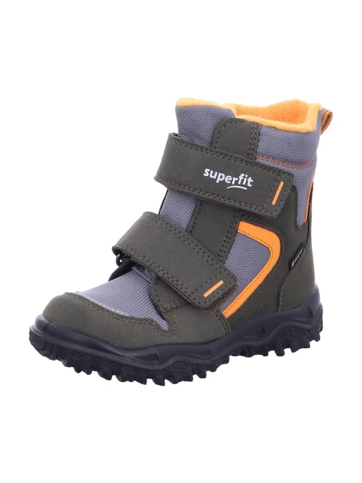 

Высокие ботинки до щиколотки superfit Winterstiefeletten HUSKY1, цвет grün/orange