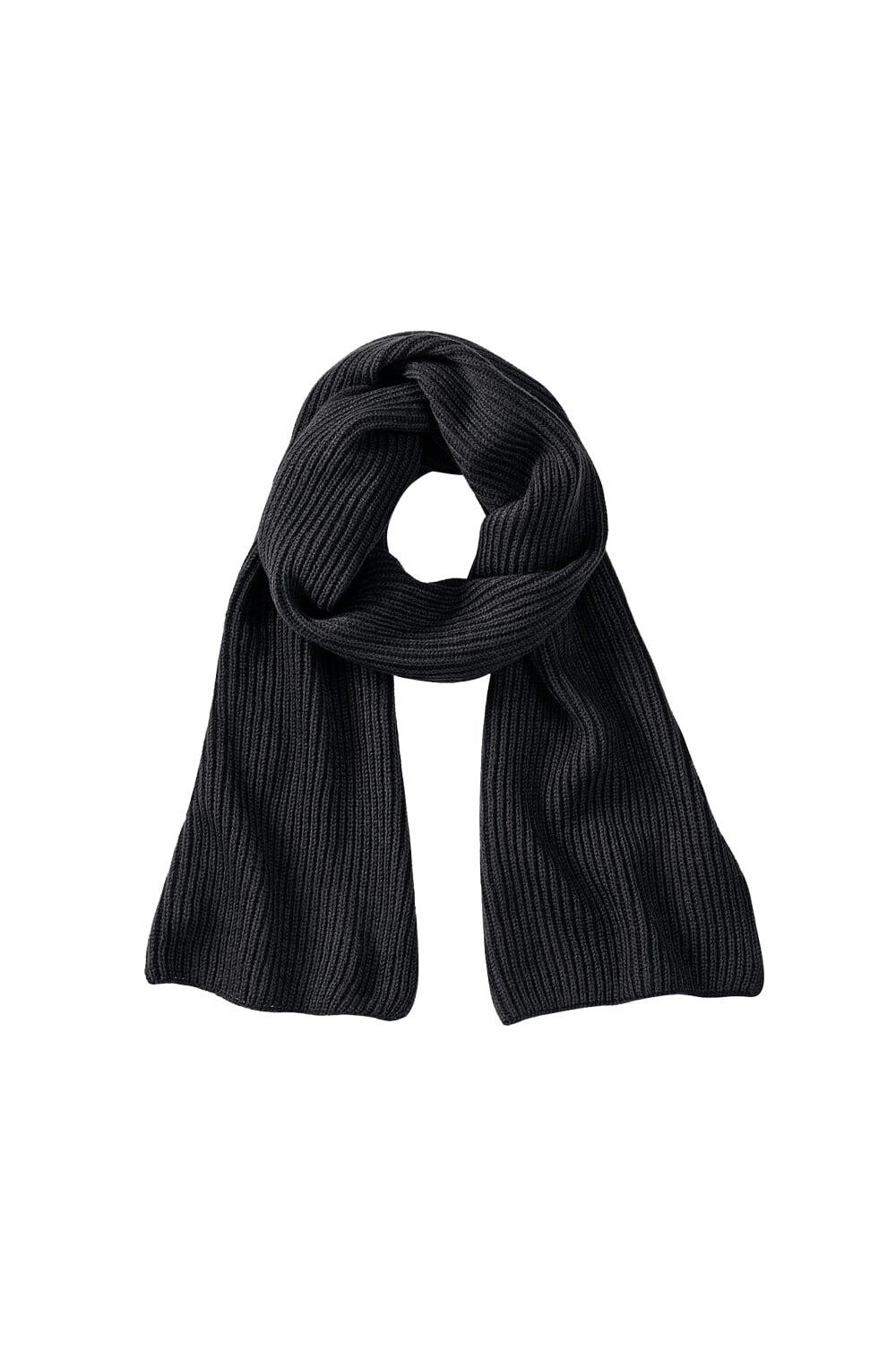 

Вязаный шарф «Метро» Beechfield, черный