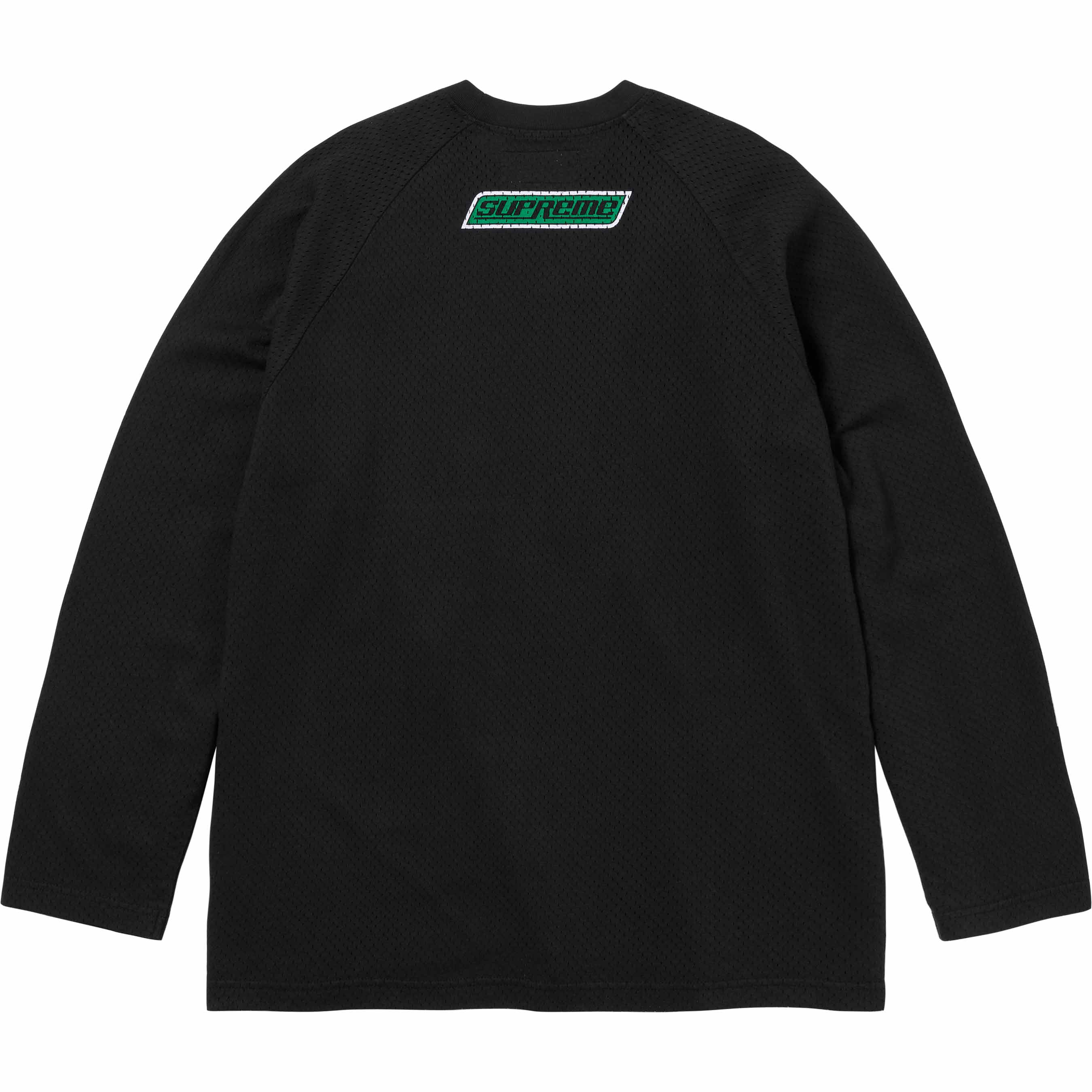 Hysteric Glamour Mesh длинная футболка Supreme, черный — фото 4