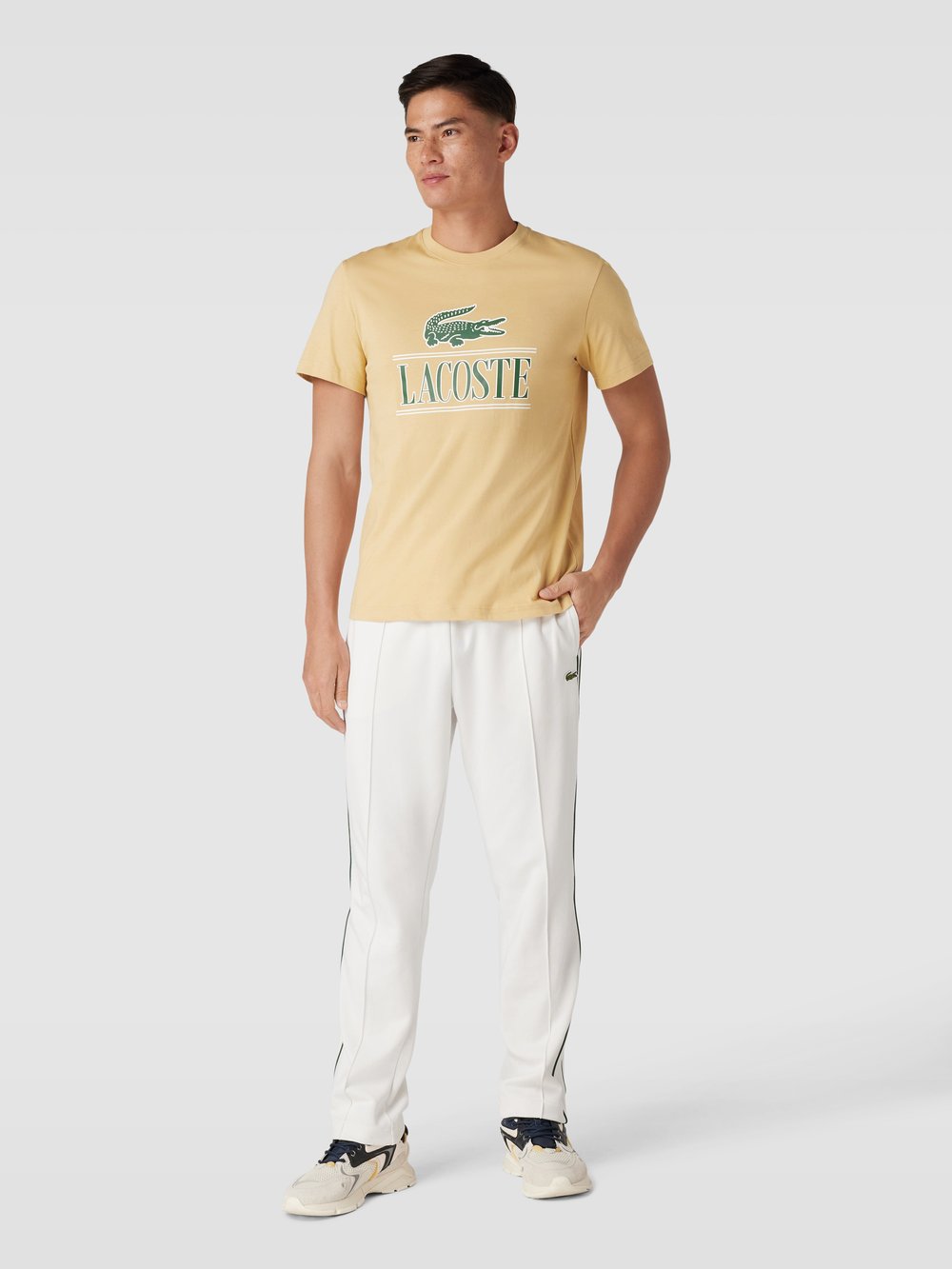 

Футболка с этикеткой Lacoste, бежевый