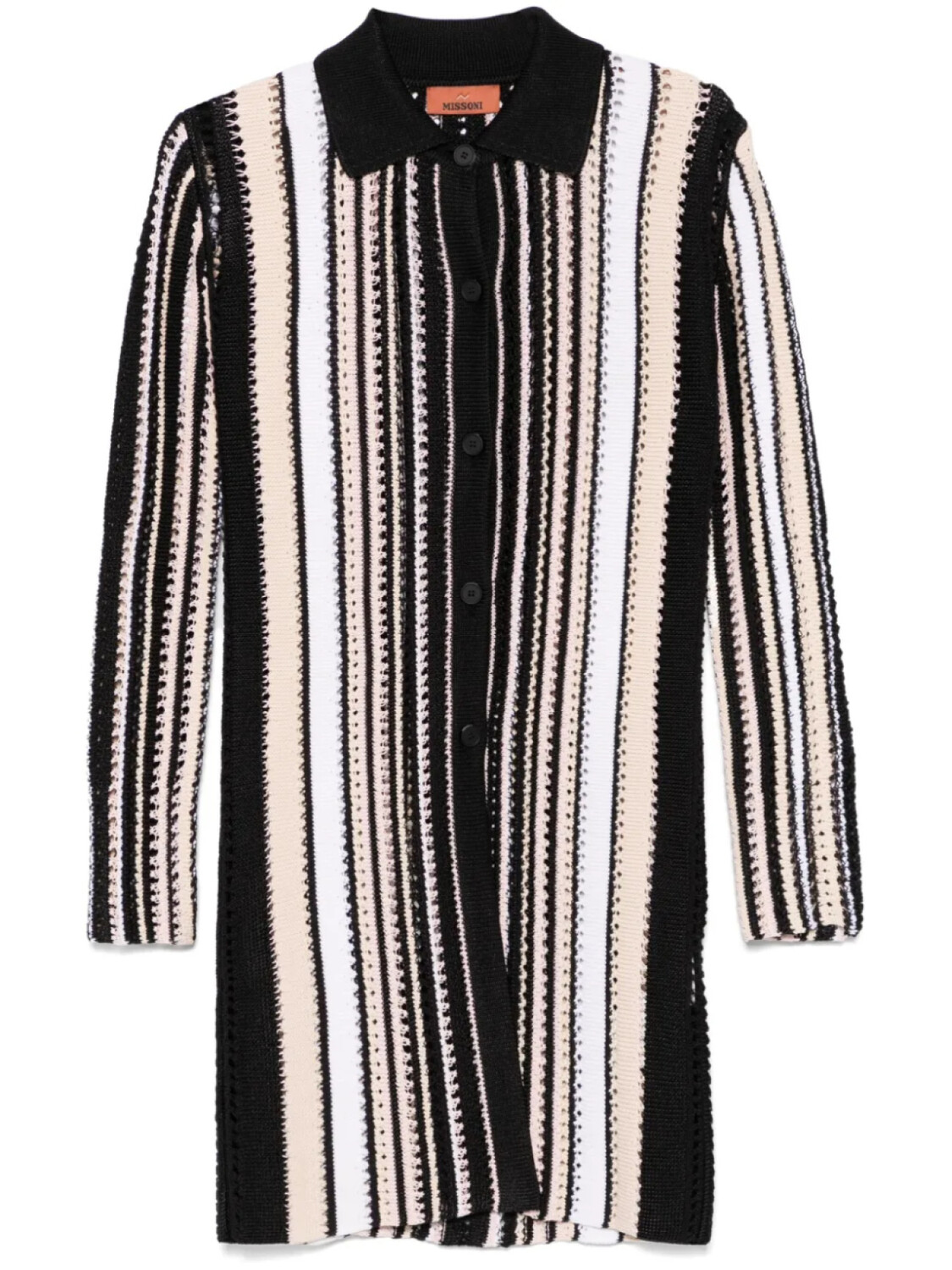 

Missoni пальто в полоску, черный