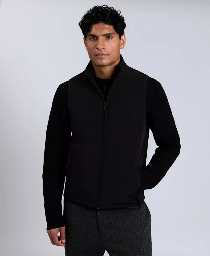 

Мужская флисовая водолазка-жилет Kenneth Cole, черный