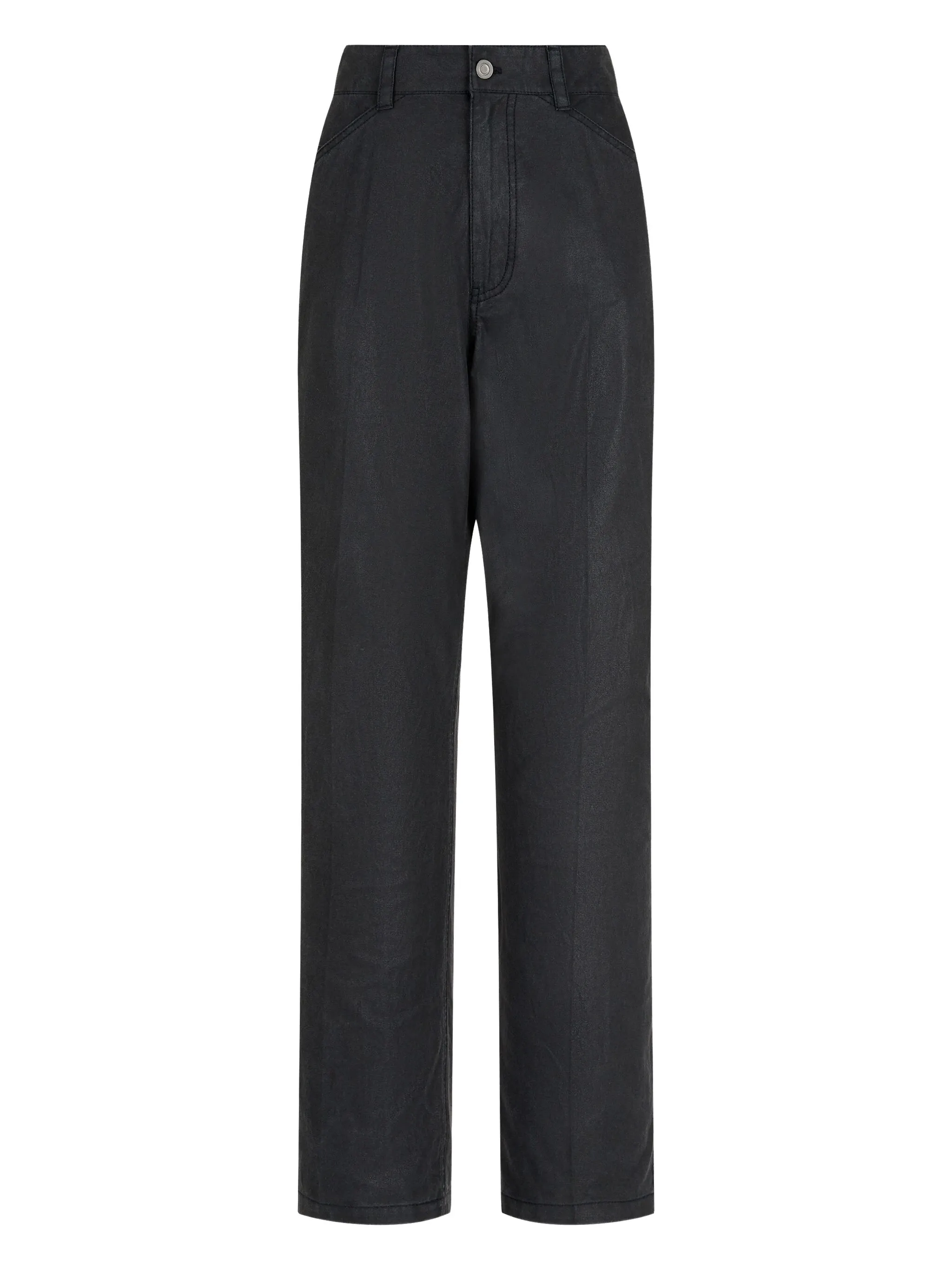 

Прямые брюки с завышенной талией Studio Tomboy, черный