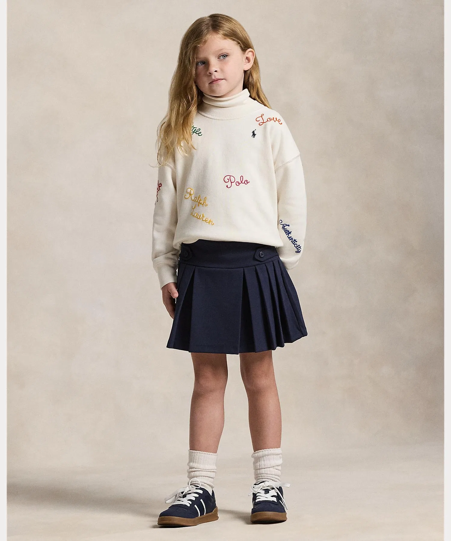 Детская юбка POLO RALPH LAUREN CHILDRENSWEAR с плиссировкой