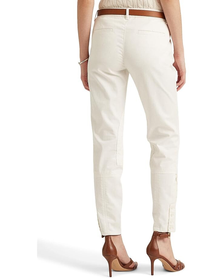 

Брюки LAUREN Ralph Lauren Stretch Chino Ankle Pants, белый