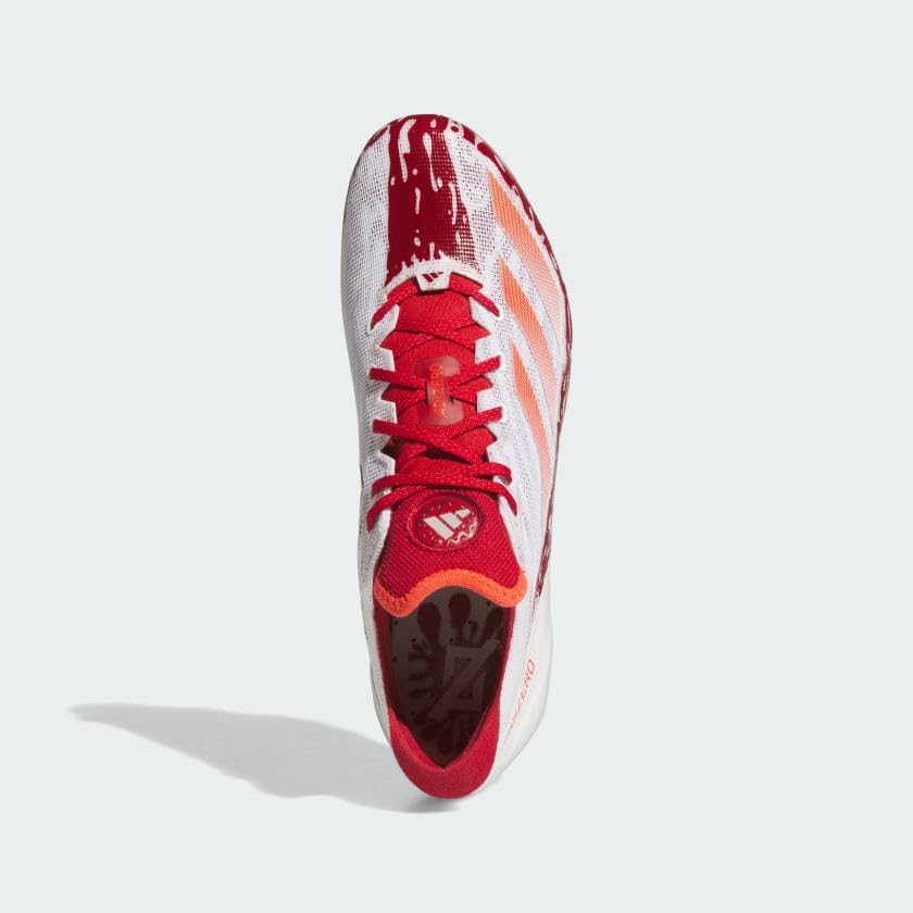 Мужские кроссовки Adidas Adizero Ghost, белый/красный — фото 2