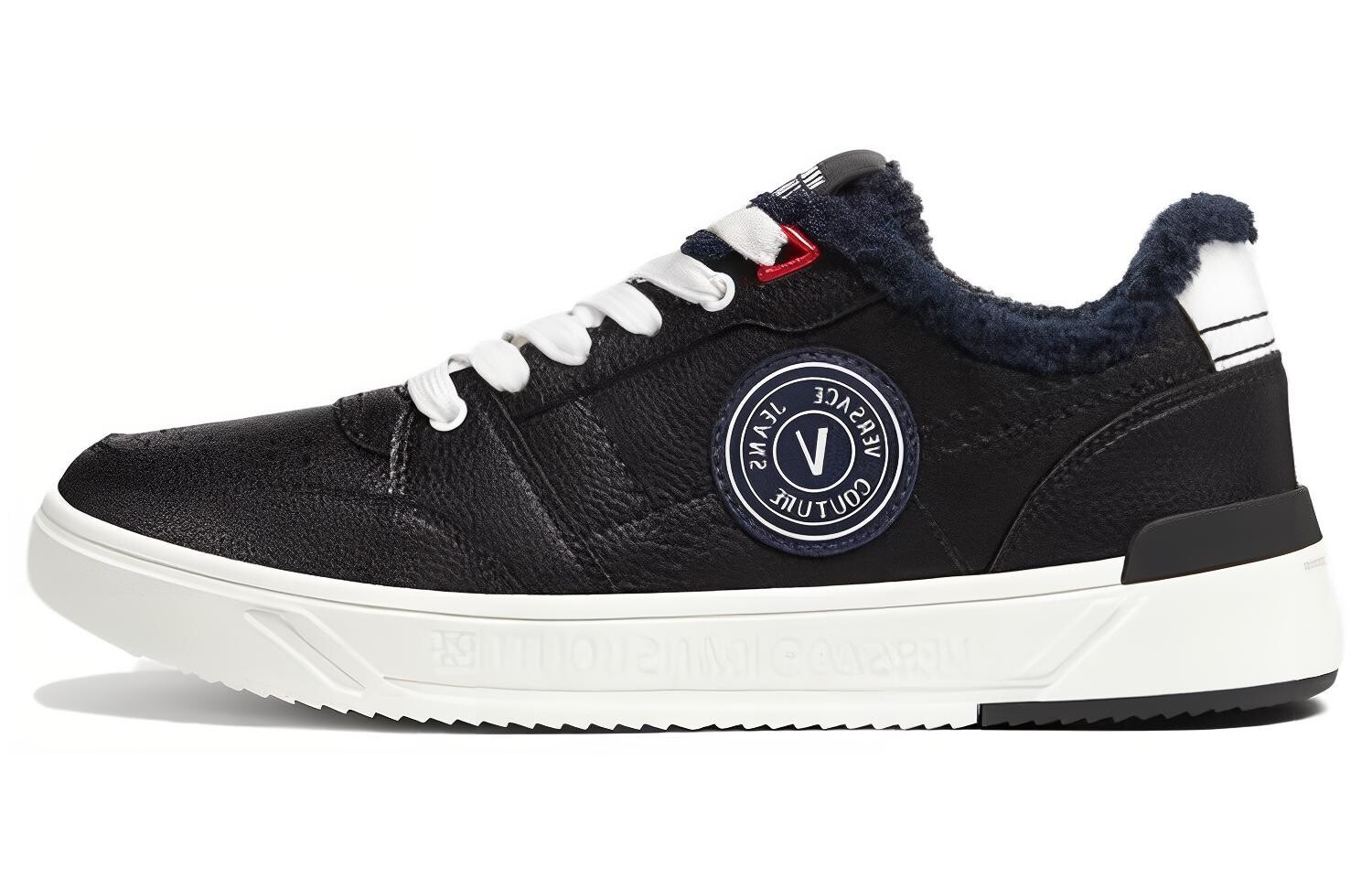 

Кроссовки VERSACE JEANS Skateboarding Shoes Men Low-top Black, черный