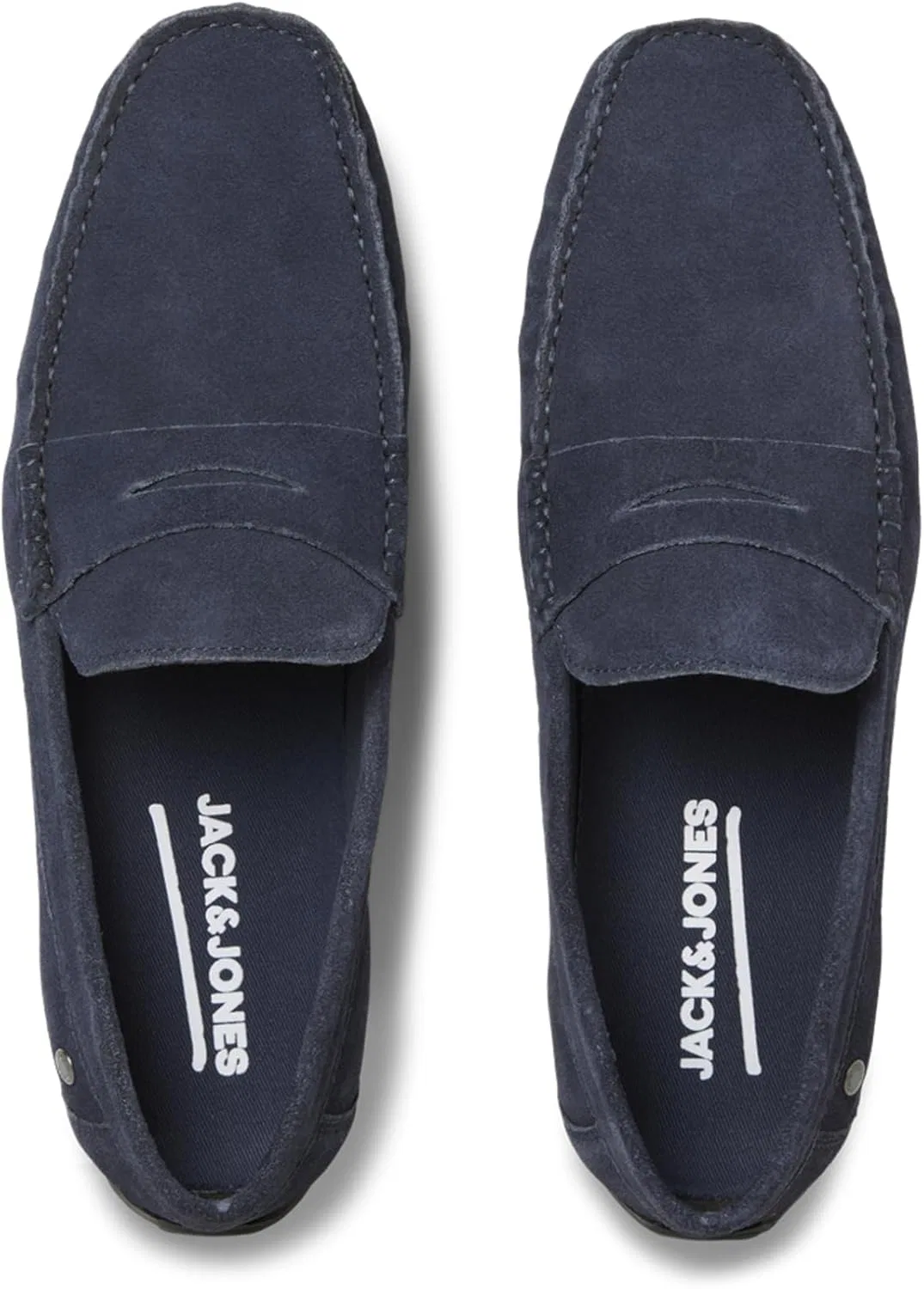 Лоферы замшевые JACK & JONES Jfwjensen, темно-синий — фото 3