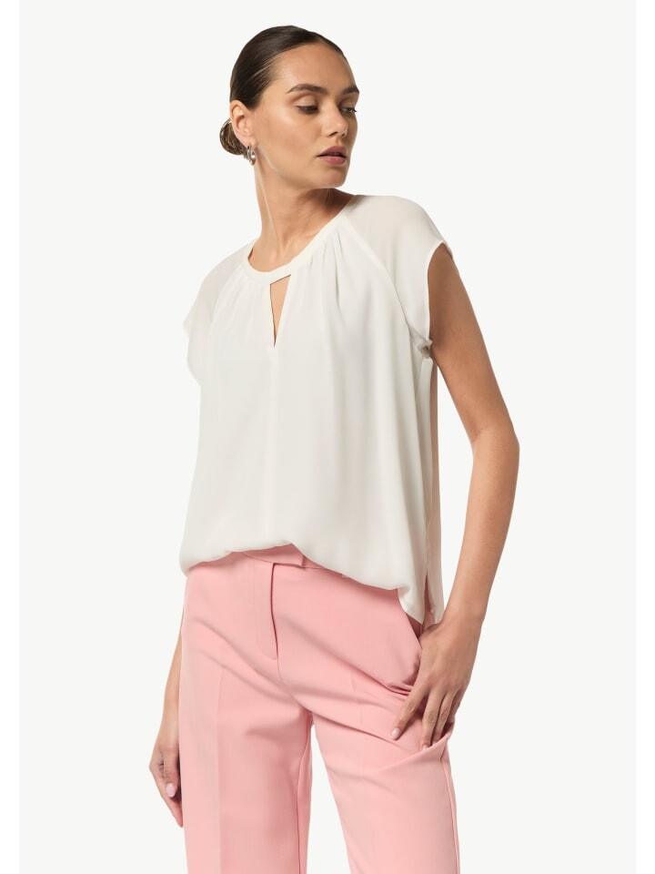 

Блуза comma Bluse kurzarm, белый