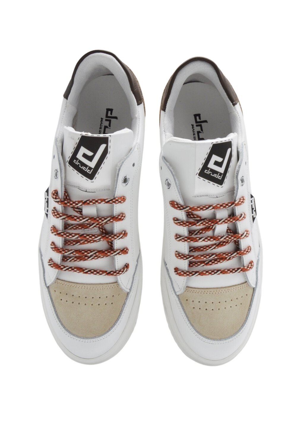 Кроссовки низкие LACE-UP Drudd Italia, цвет white beige — фото 3