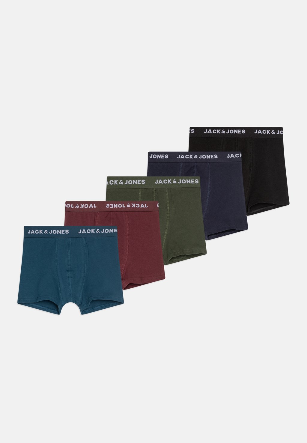 

Трусы JACTEO SOLID TRUNKS JNR 5 PACK Jack & Jones Junior, мультиколор